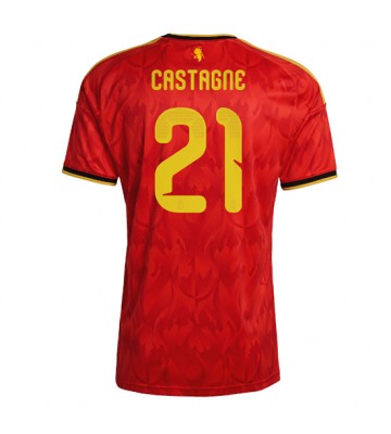 Belgien Timothy Castagne #21 Replika Hemmatröja VM 2026 Kortärmad